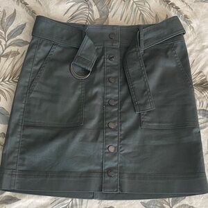 White House Market Mini Skirt with D-Ring Belt